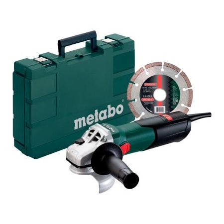 Metabo MetaboÂ 4-1/2" Angle Grinder Kit W/Diamon Cutting Disc & Carry Case W9-115 KIT